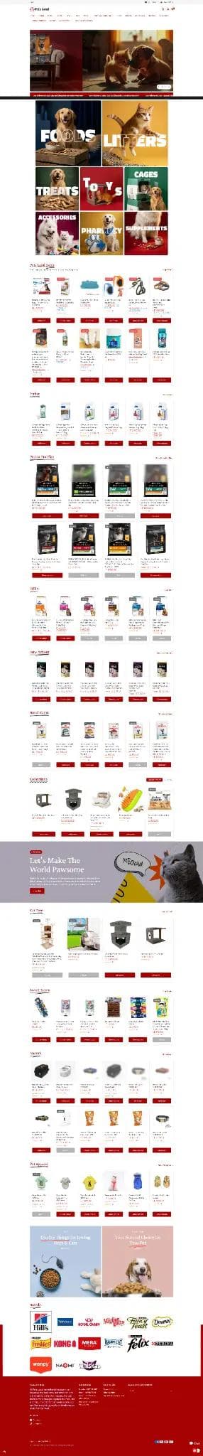 Pets Land Egypt desktop storefront screenshot